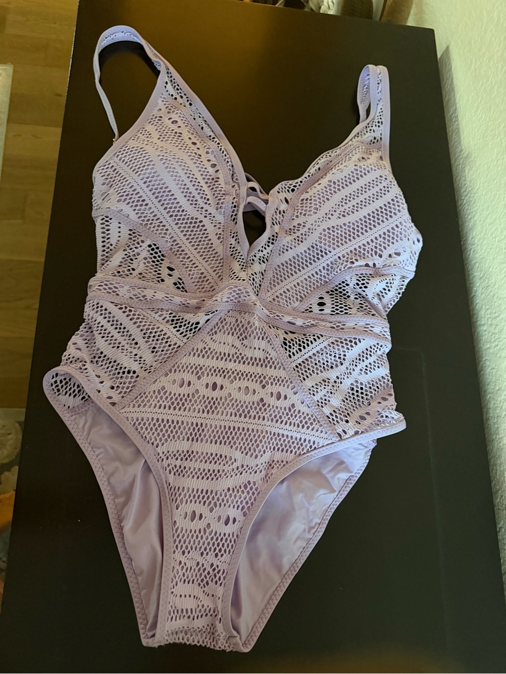 BECCA Lilac Lace One-Piece Swimsuit for women